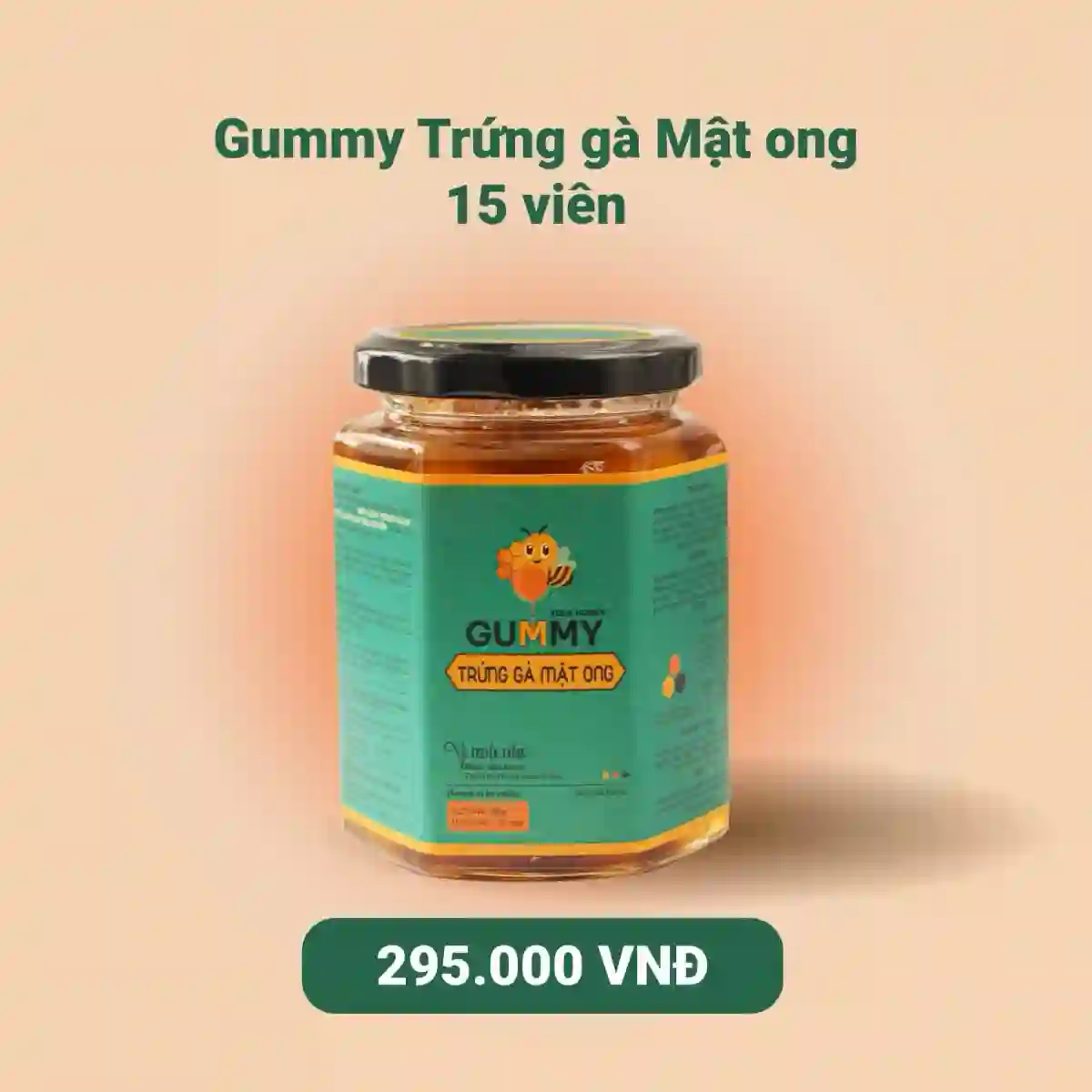 Gummy Trứng Gà Mật Ong (Hũ 15 viên)