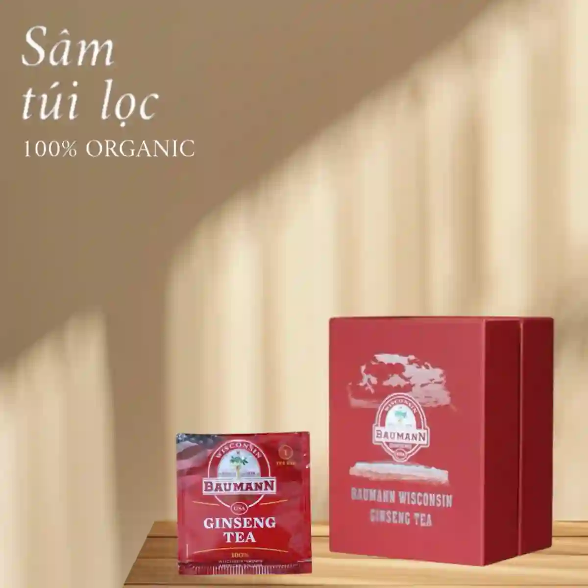 Sâm USA Bauman Wisconsin (hộp túi lọc)